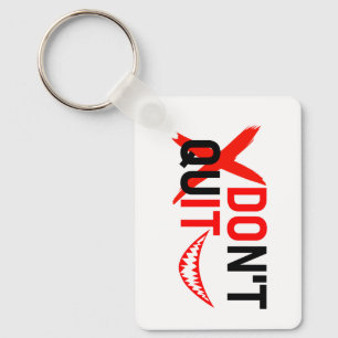 Chaveiro NÃO DESISTA – Design de Motivação Vermelho Ousado