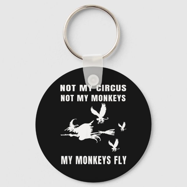 Chaveiro Não é Circo Não são Macacos Macacos Voam Bruxa Hal (Frente)
