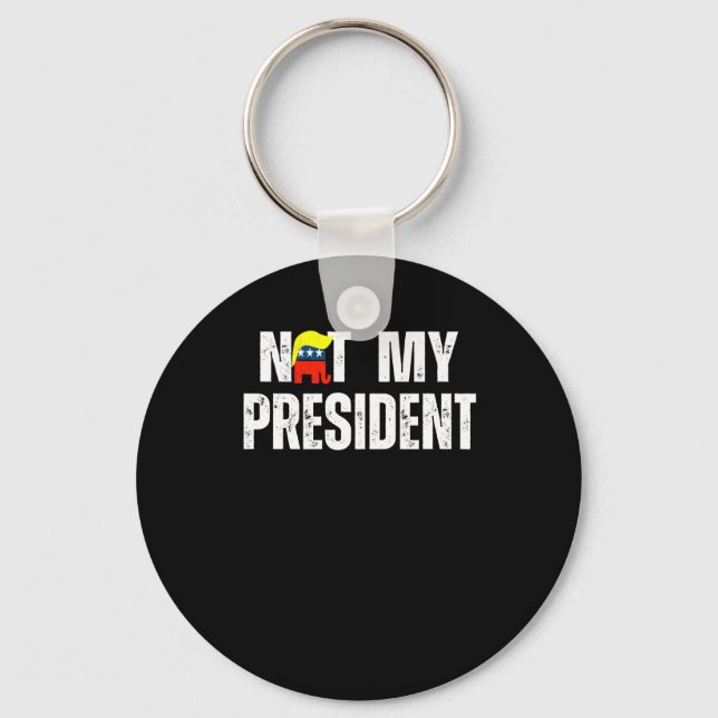 Chaveiro Não é o meu Presidente Trump 2025 (Frente)