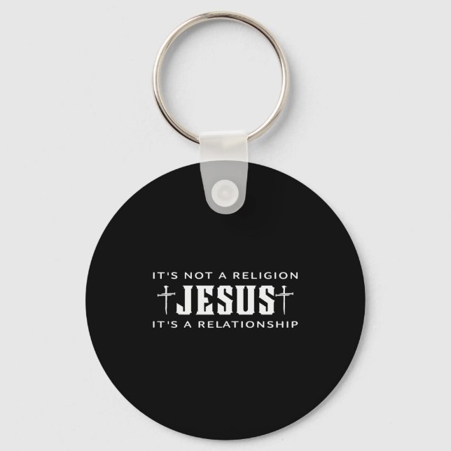 Chaveiro Não é religião Jesus é uma relação Cristã (Frente)