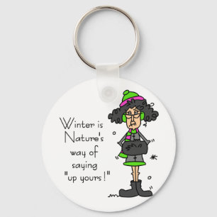 Chaveiro Não é um ventilador do inverno