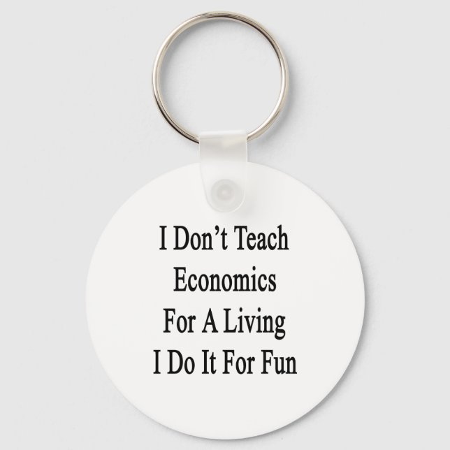 Chaveiro Não Ensino economia para viver Eu faço isso por F (Frente)