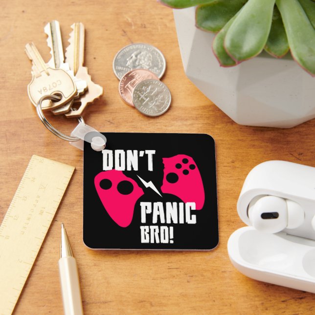 Chaveiro Não entre em pânico, mano game (Mesa)