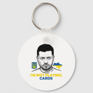 Chaveiro Não Estou Jogando Cartas Zelensky Trump Apoio Ucrâ