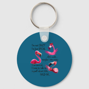 Chaveiro Não Estou Louco Sou Apenas Especial Flamingo Diver