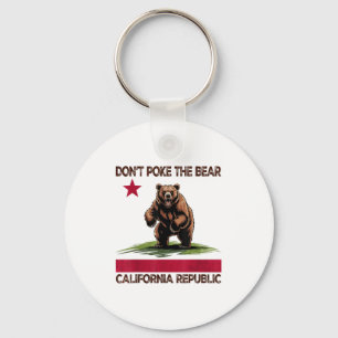 Chaveiro Não faça o Design do Urso da Califórnia