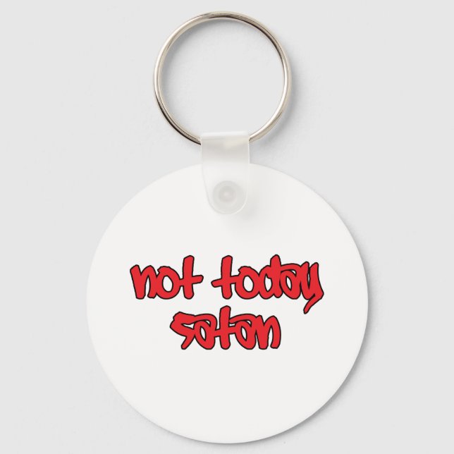 Chaveiro Não hoje Satã (Frente)