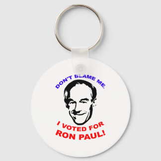 Chaveiro Não me culpem, votei em Ron Paul!