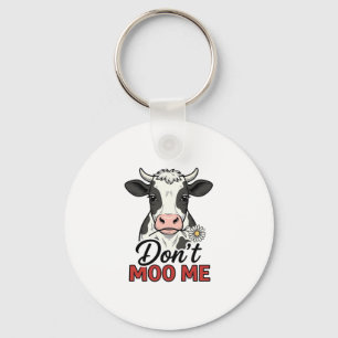 Chaveiro Não me Muge Engraçado Vaca Gravura Vintage