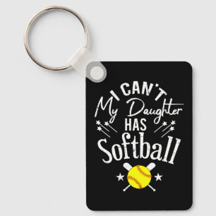 Chaveiro Não Posso Minha Filha Tem Softbol Orgulhoso Presen