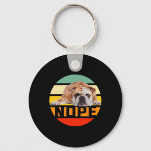 Chaveiro Não preguiçoso buldogue inglês amante de cães dono