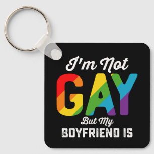Chaveiro Não sou gay, mas meu namorado é engraçado Orgulho 