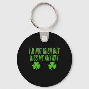 Chaveiro Não sou irlandês, mas beije-me na mesma, divertido