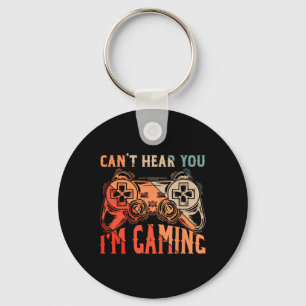 Chaveiro Não te ouço Im Gaming Shirt Engraçado Jogo de Víde