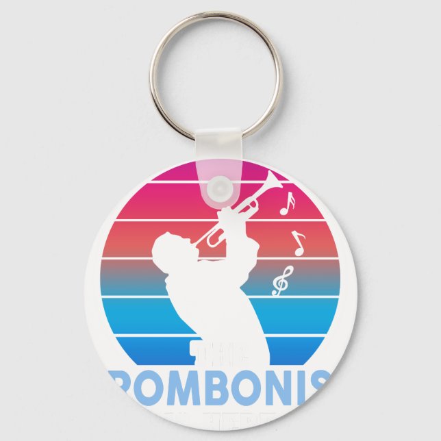 Chaveiro Não tenha medo, o trombonista está aqui (Frente)