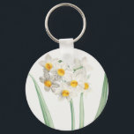 Chaveiro Narcissus, Pierre-Joseph Redouté, 1805<br><div class="desc">Pierre-Joseph Redouté,  1805,  
stippled engraving,  printed in color,  in La Botanique de Jean-Jacques Rousseau... .
french,  narcissus,  flowers,  floral,  botanical print,  vintage,  retro,  bright soft,  nature,  natural,  formal,  sophisticated,  minimalist,  minimalism,  white,  yellow,  green,  delicate,  elegant,  sophisticated,  stately,  chic,  drawing,  cottagecore</div>