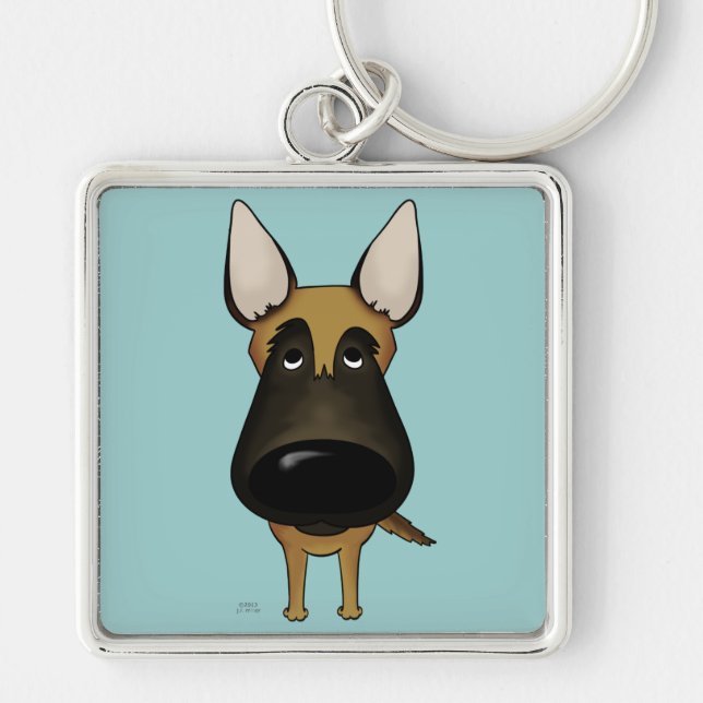 Chaveiro Nariz grande Malinois (Frente)