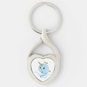 Chaveiro Narwhal Angel Cutie