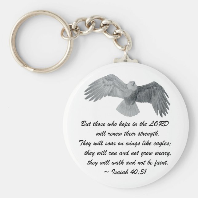 Chaveiro Nas asas como Águia - É 40:31 (Frente)
