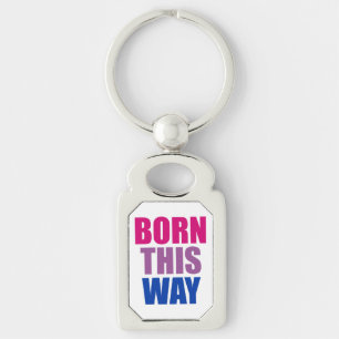Chaveiro Nascer Assim Como Orgulho Bi Bissexual LGBTQ