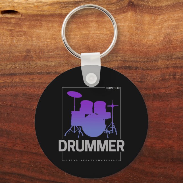 Chaveiro Nascer de Drummer a ser para membro de Banda do Pe (Frente)