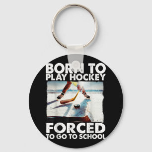 Chaveiro Nascer De Jogar Hockey Forçado A Ir Para A Escola 
