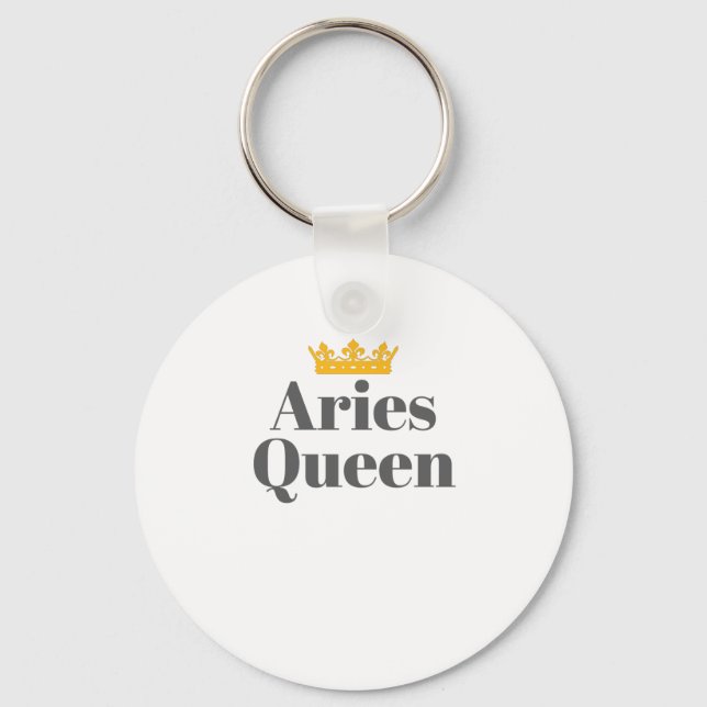 Chaveiro Nascer de mulheres março Aries Rainha Zodiac Aries (Frente)