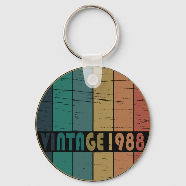 Chaveiro Nascer em presente de aniversário de 1988 (Frente)