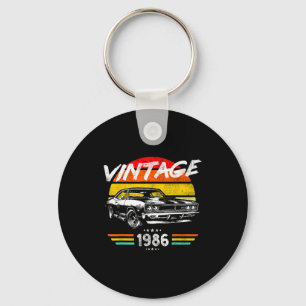 Chaveiro Nascido em 1986 40º aniversário carro muscular vin