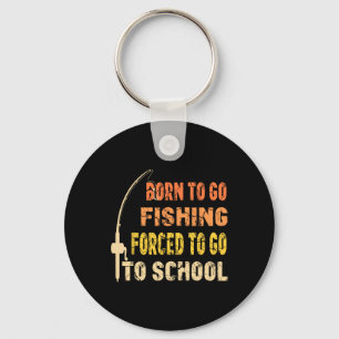 Chaveiro Nascido Para Ir Pescar Roupas De Pescador Engraçad