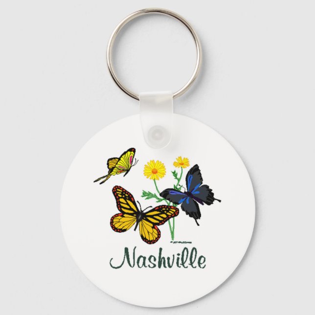 Chaveiro Nashville Butterflies (Frente)