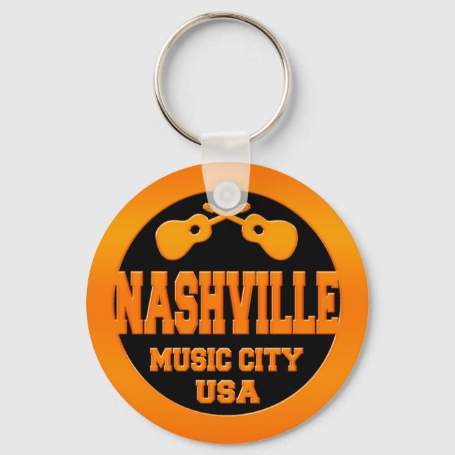 Chaveiro Nashville Music City USA (Frente)