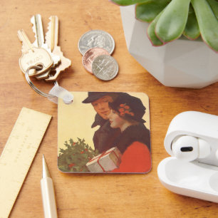 Chaveiro Natais vintages, Amar e Comprar Presente Romance