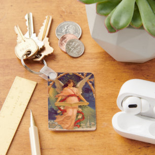 Chaveiro Natais vintages, Bíblia de leitura do anjo vitoria