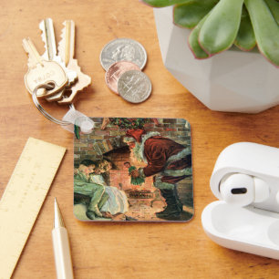 Chaveiro Natais vintages, Crianças do Pai Natal Vitoriano