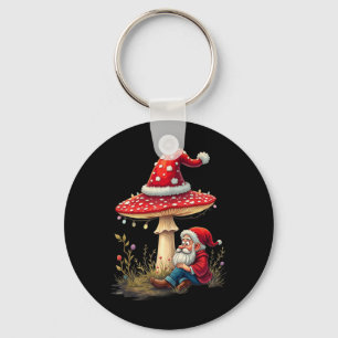 Chaveiro Natais vintages felizes Gnome Mushroom Santa Claus