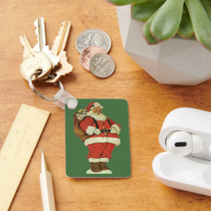 Chaveiro Natais vintages, Papai Noel Vitoriano com Brinqued