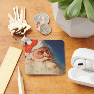 Chaveiro Natais vintages, Santa Claus, Lista Bela