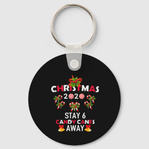 Chaveiro Natal 2020 Ficar 6 Canes Doces Longe