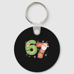 Chaveiro Natal 6 7 Seis Sete Divertido 67 Meme Papai Noel