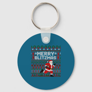 Chaveiro Natal Alegre Blitzmas Papai Noel Futebol Suéter Fe