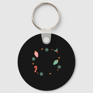 Chaveiro Natal Alegre Mini Natal Bebê Vintage Natal 