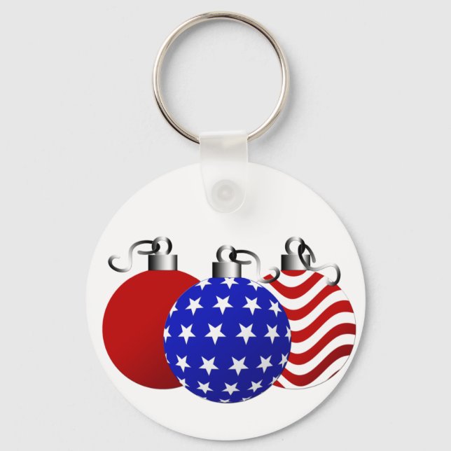 Chaveiro Natal Americano (Frente)