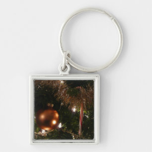 Chaveiro Natal, Árvore II, Vermelho e Dourado
