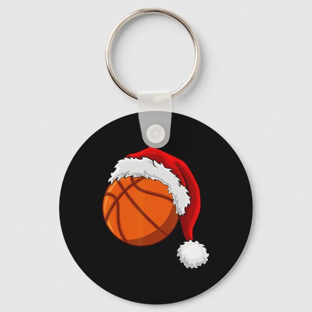 Chaveiro Natal Ball Santa Hat Homens Esporte (Frente)