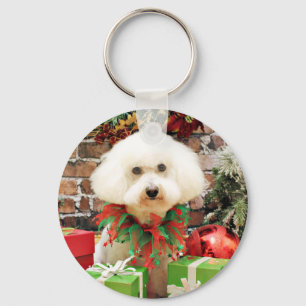 Chaveiro Natal - Bichon Frise - Harley