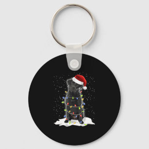 Chaveiro Natal Black Labrador Cachorro Negra Cachorro Vazio
