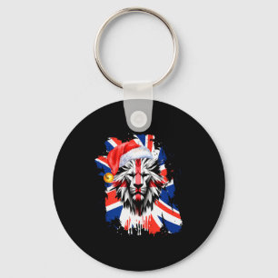 Chaveiro Natal Britânico Patriótico Bandeira Inglesa do Rei