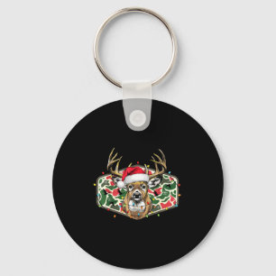 Chaveiro Natal Camuflado Santa Caça de Veado Temporada de F