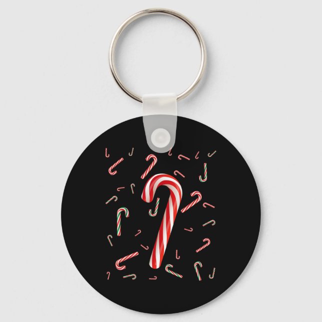 Chaveiro Natal Candy Cane Santa Hat Natal Holiday Boys G (Frente)